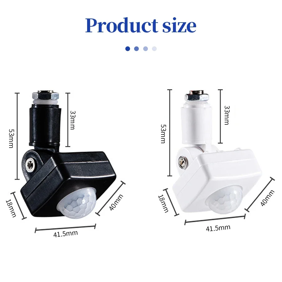 AC 220V 110V PIR Motion Sensor Adjustable Light Switch Human Body Detection Light Sensor Detector for Stairs Corridor Aisle