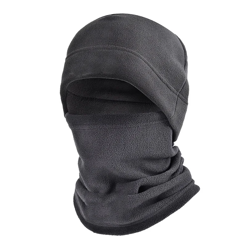 Autumn Winter Sports Warmth Velvet Hat Fuzz Neck Cover Outdoor Cycling Face Shield Warmth Shawl Set Unisex Neutral