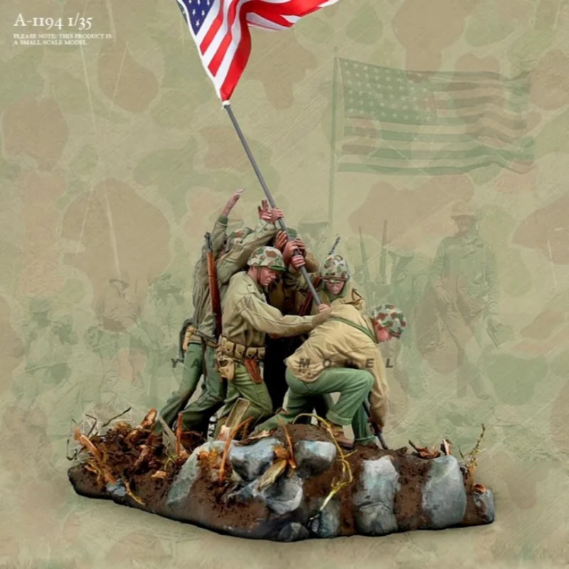 

Набор моделей из смолы 1/35, фигурка армии США 6, разобранные и неокрашенные игрушки