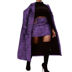 2 Pieces Set African Clothes for Women African Print Tops and Skirts Women Traditional African Long Trench Coat Skirt Set WY001