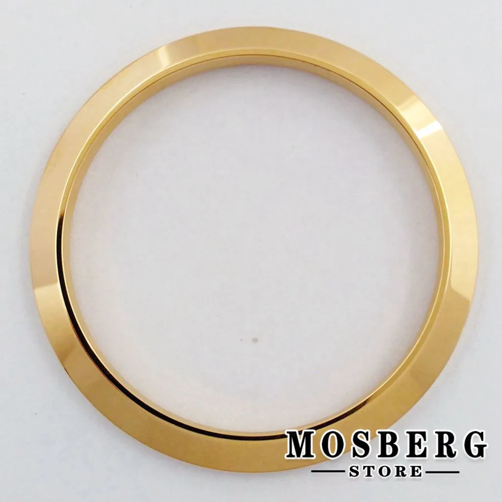 Silver Fluted Bezel Stainless Steel Fit 36mm 39mm Watch Case Ring Replacement Repair Parts High Quality