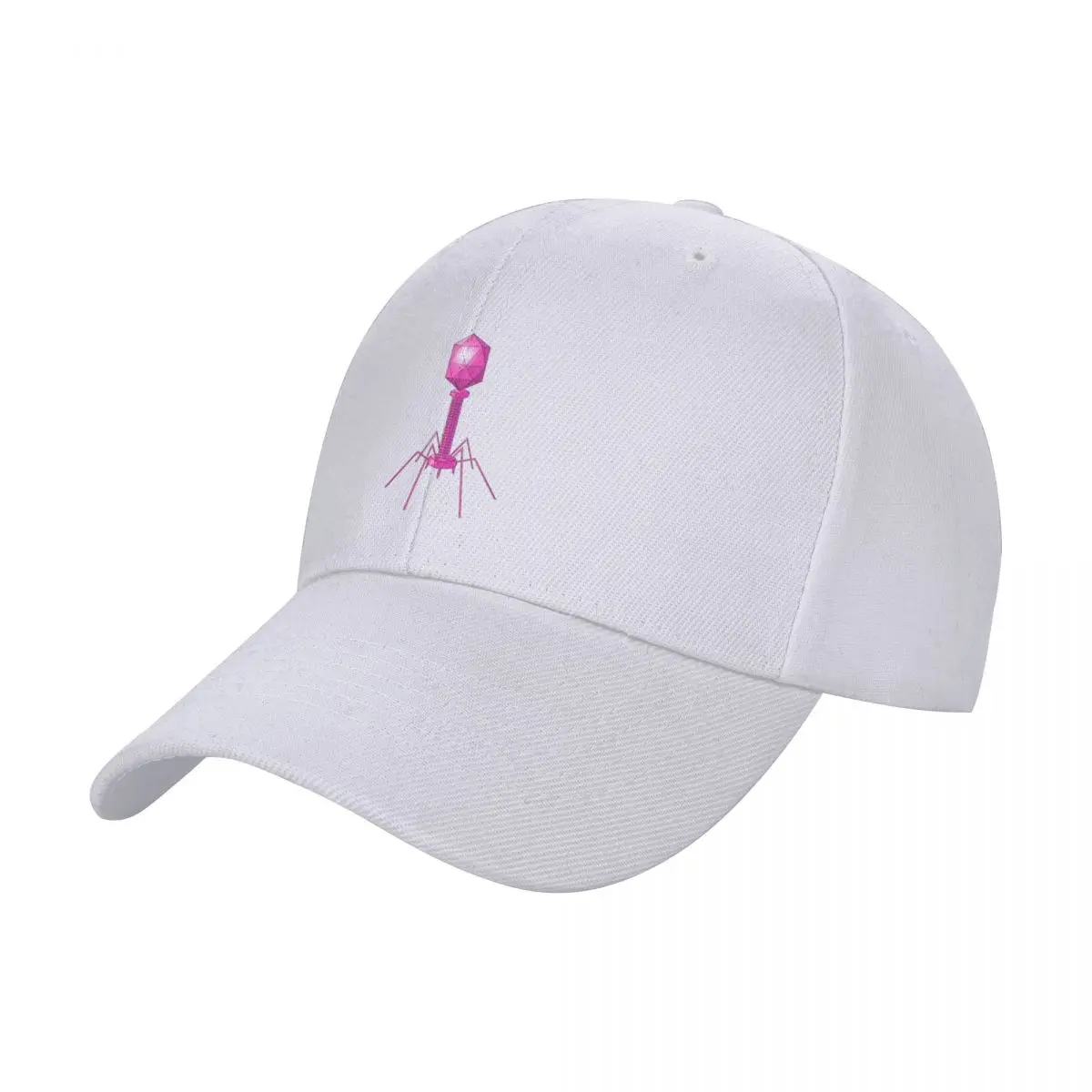 Bacteriophage or Phage, a Complex Virus Shape Baseball Cap Custom Cap Trucker Cap derby hat Boy Women's