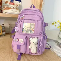 Mochila de moda para chicas, nuevas mochilas de estilo coreano de gran capacidad para mujeres, bonita mochila escolar para estudiantes, bolso versátil para mujeres