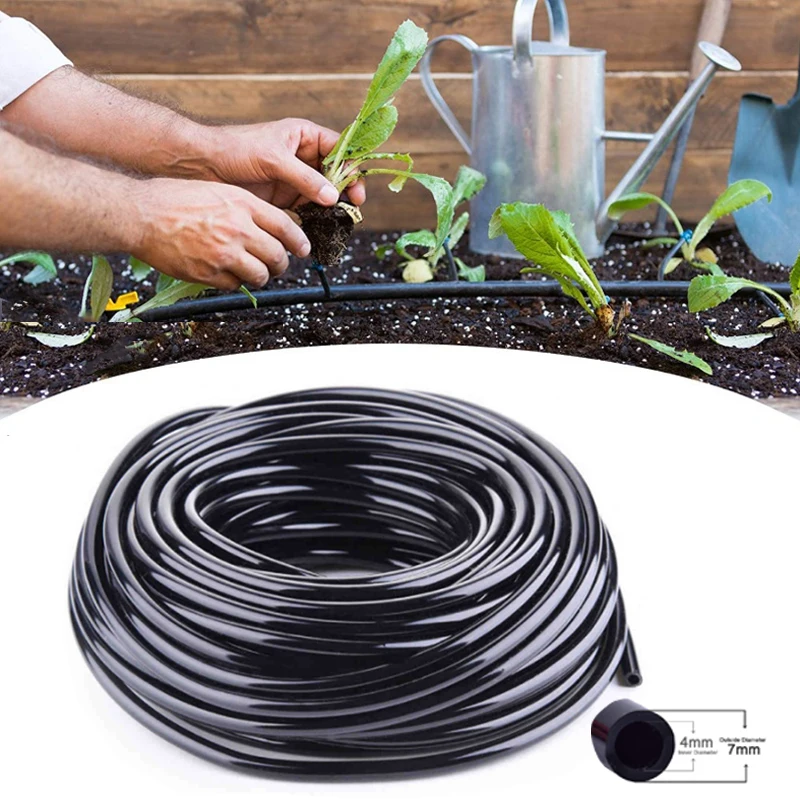 

5/10/20/30/50M Garden Watering Hose Black Drip Irrigation Hose for Diy Garden Irrigation System Garden Hose Watering