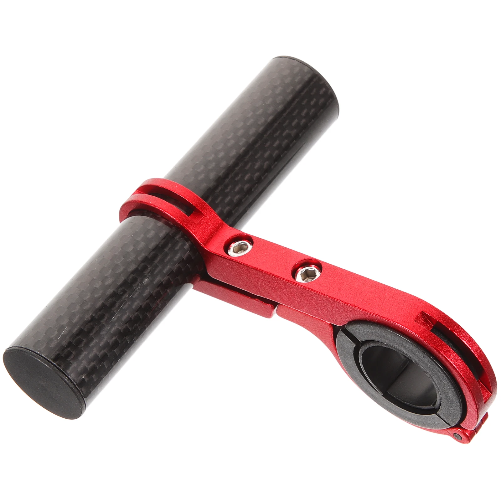 

Bike Car Light Bracket Bicycle Handlebar Extender Flashlight Mount Red Single Carbon Tube Durable Metal Easy Assemble Wide