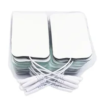 Almohadillas de electrodos de Estimulador muscular, almohadillas de repuesto autoadhesivas de tela no tejida de Gel para máquina de Terapia Digital Tens, 10/20 piezas
