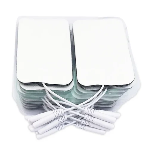 Imagen 1 del producto Almohadillas de electrodos de Estimulador muscular, almohadillas de repuesto autoadhesivas de tela no tejida de Gel para máquina de Terapia Digital Tens, 10/20 piezas