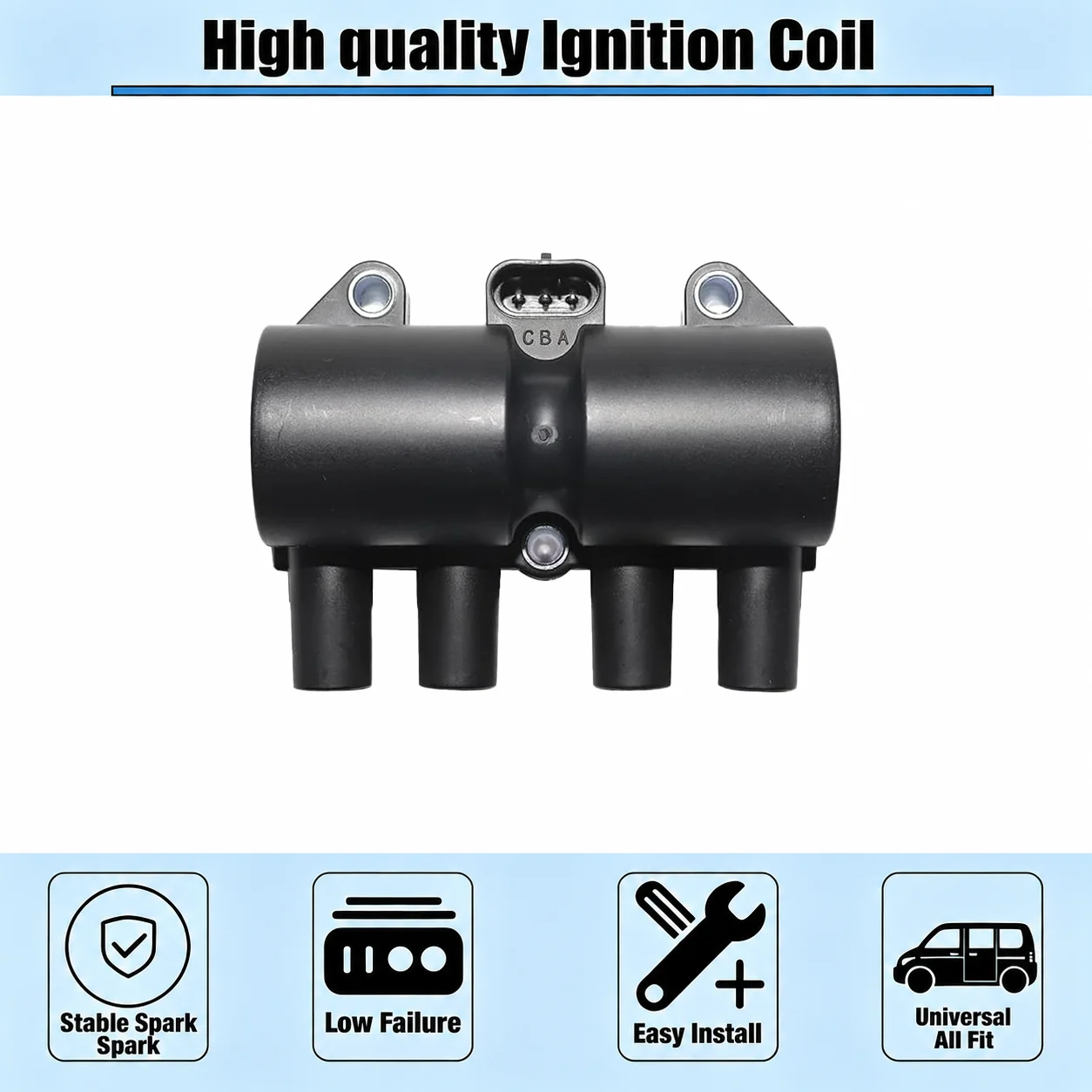 19005265 Ignition Coil For CHEVROLET AVEO KALOS OPTRA DAEWOO NUBIRA 1.2 1.6 2003-2008 19005236 25182496