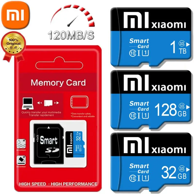 Оригинальная карта Micro SD Xiaomi 1 ТБ, карта памяти TF/SD 128 ГБ 256 ГБ 512 ГБ, Мини карта памяти класса 10 для камеры/телефона, новинка 2024