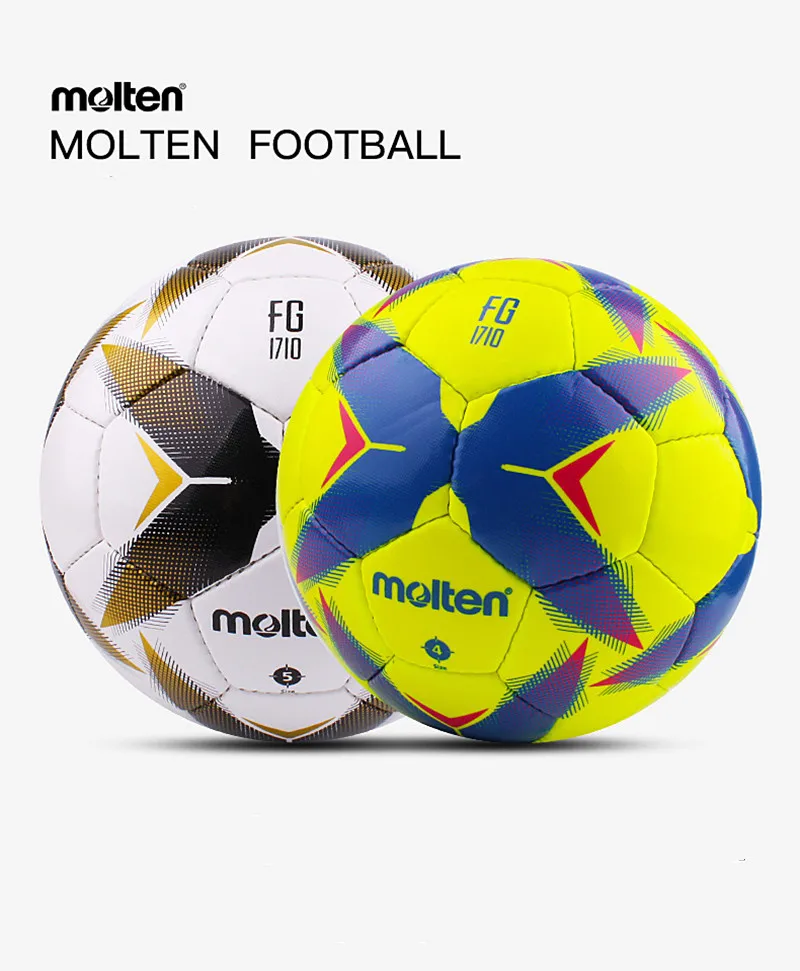 Original Molten F5R1710 Hand Stitch Football Official Standard Size 4/5 Soft TPU Leather For Adult Children Indoor Outdoor Train