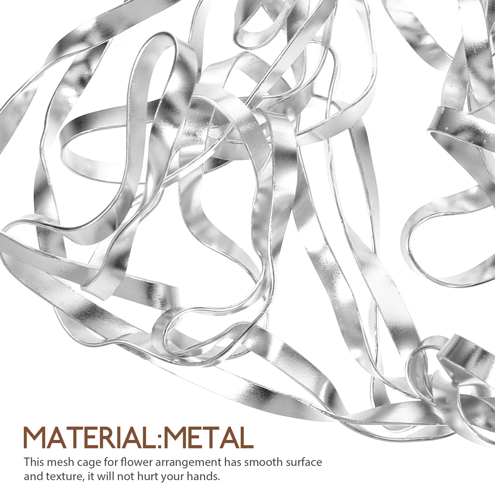 

Deformable Flower Fixer Floral Cage Mesh Arrangement Holder Durable Rustproof Smooth Texture Vase Accessories Stylish Decor