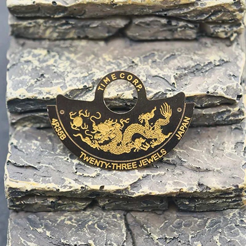 NH35 Movement Chinese Dragon Hammer Rotor Patch Fits 7S26 7S36 NH34 NH35 NH36 NH38 NH39 4R 6R Movement SKX007 Watch Refit Parts