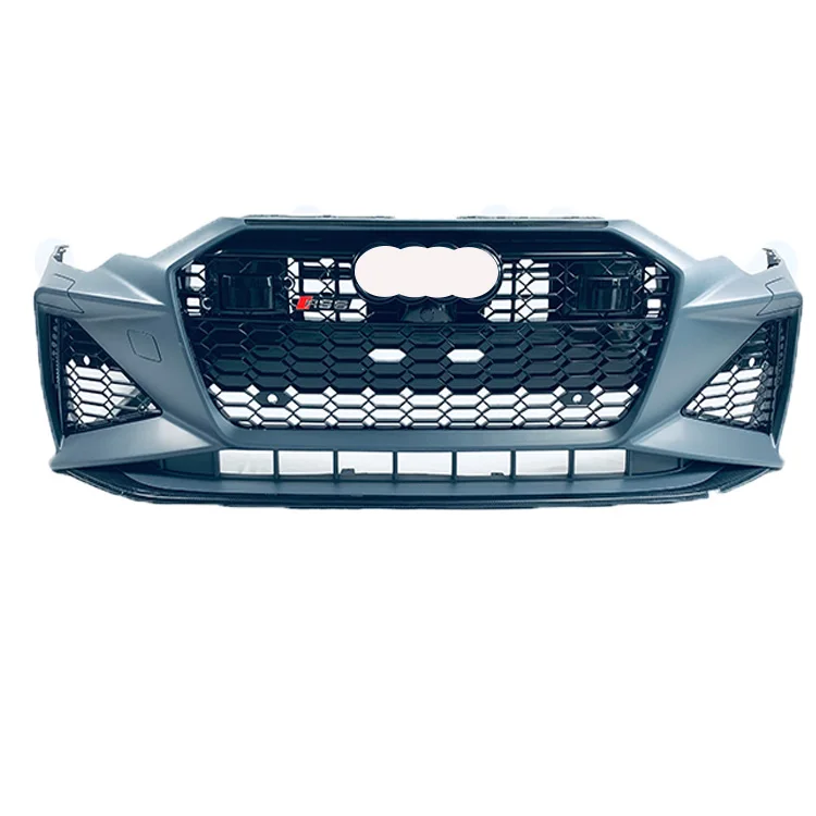 

RS6 Front Bumper with Center Honeycomb Mesh High Quality Bumper Grille for audis A6 S6 2019 2020 2021 2022