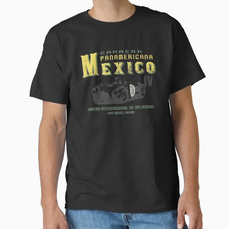 

Carrera Panamericana Mexico vintage racing retro race car motorsports Gift clothing Adult T-shirt large size Tops S-6xl