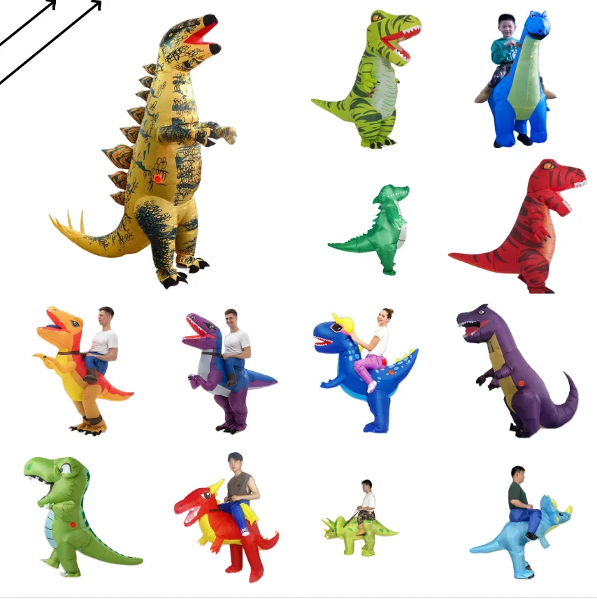 

Inflatable dinosaur toy children's and adults' role-playing Halloween mascot party costume
