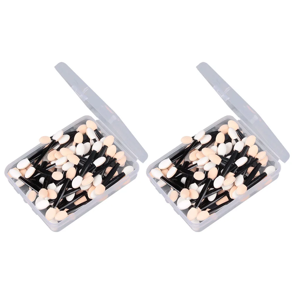 

Кисть для теней для век Maquillaje Aplicador Sombras, кисти для макияжа Paletas De Brocha Doble Ojos Double