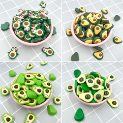 20pcs/lot Flat Back Resin Cabochon Kawaii Fruit Avocado Figure DIY Hair Bows Center Accessories Scrapbooking Decoration Craft