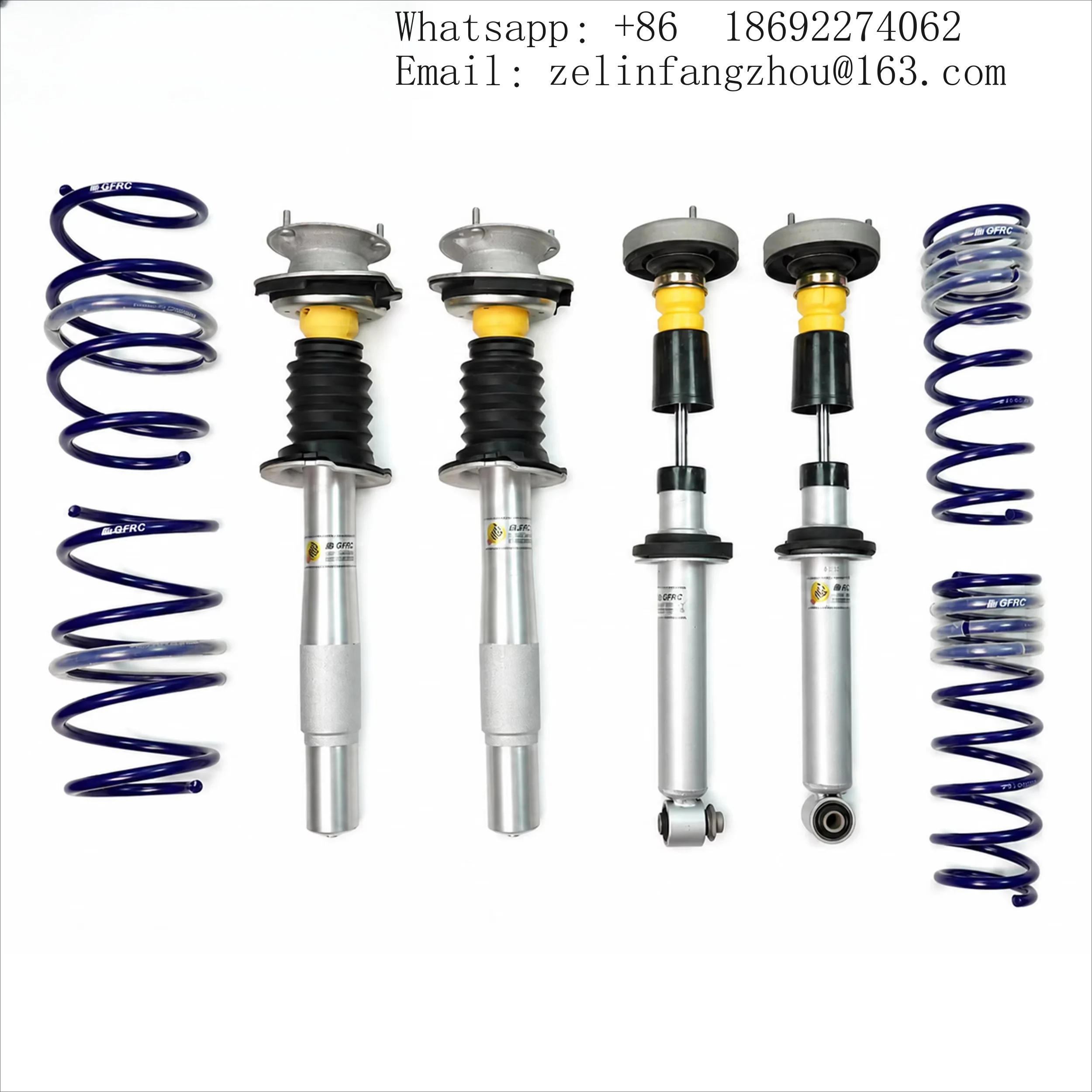 GFRC Sports Shock Absorber Set Lowering Springs Suspension Kit for BMW 5 Series E60 Front and Rear Performance Upgrade