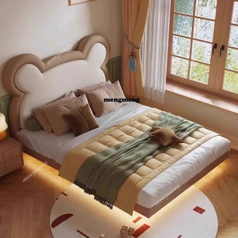 

White Luxury Kids Beds Decoration Safety Normal Custom Wooden Kids Beds Single Modern Design Lettino Per Bambini Furniture Home