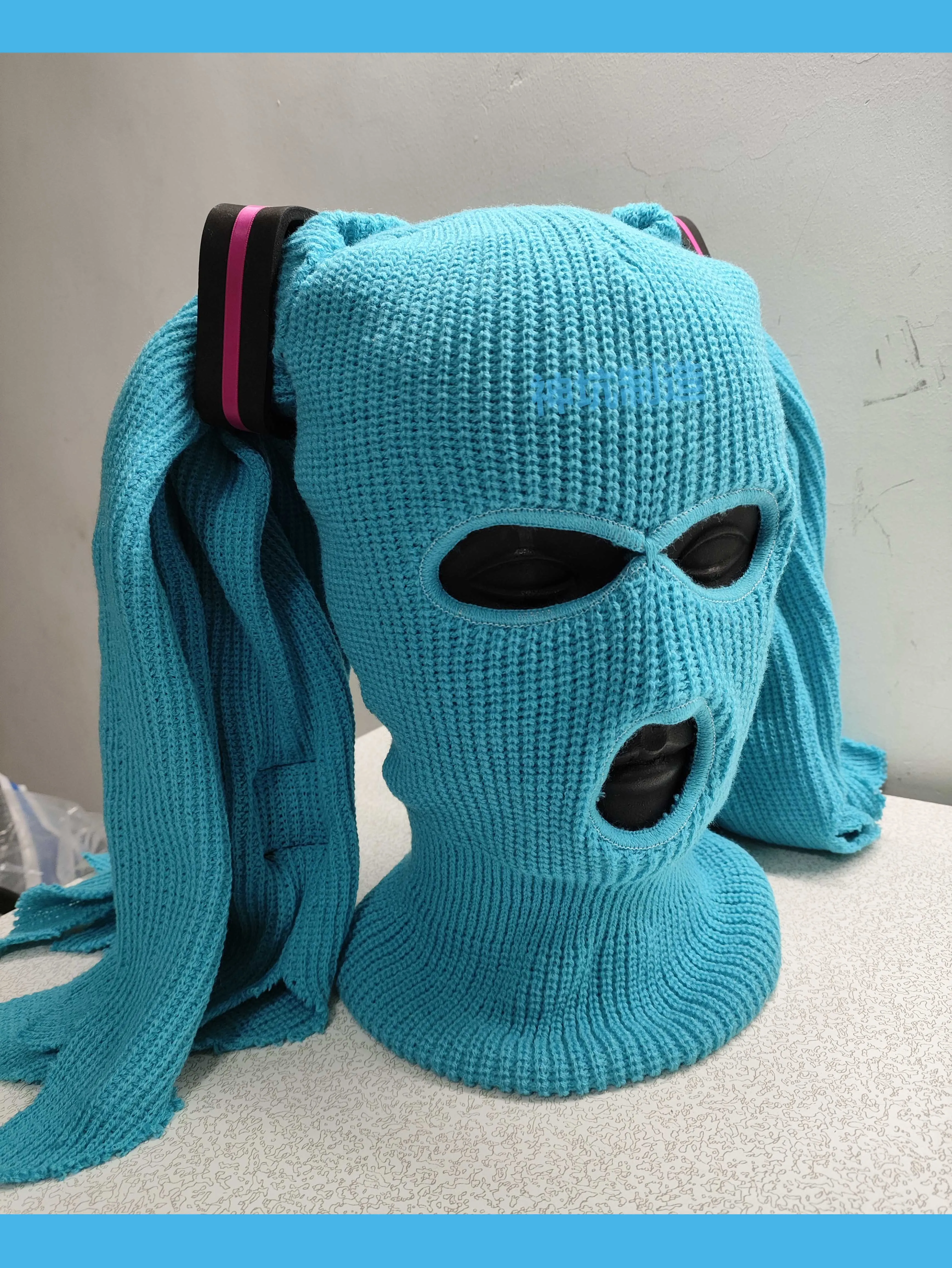 Project Sekai Colorful Stage Cosplay Feat Full Face Cover Ski Mask Hat 3 Holes Balaclava Army Tactical CS Windproof Knit Bonnet