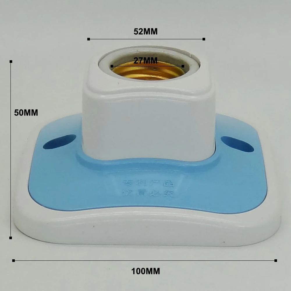 Imagem -02 - Cerâmica Led Suporte de Lâmpada Quadrado Soquete Base Industrial Teto Parede Bases Titular Luzes Pingente Cabeça Conversor E27