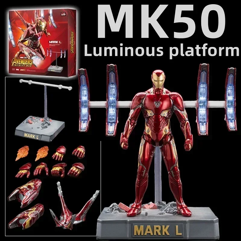 

100% Оригинальная НОВИНКА В НАЛИЧИИ: Светодиодная фигурка Железного Человека MK3, MK6, MK50, MK43. Коллекционная модель Тони Старка. Аниме-фигурка. Подарок для детей.
