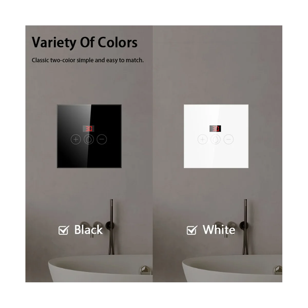 مفتاح غلاية WiFi، مفتاح سخان مياه ذكي قياسي ES، التحكم في تطبيق Tuya Smart Life يعمل مع Alexa Google Black-ABLM #6