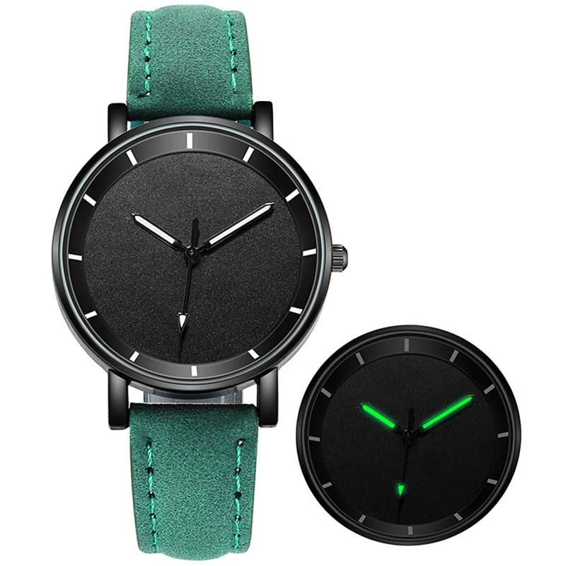 New 2022 Luminous Minimalist Women Watch Leather Ladies Quartz Wristwatch Casual Fashion Frosted Belt Dropshipping reloj mujer