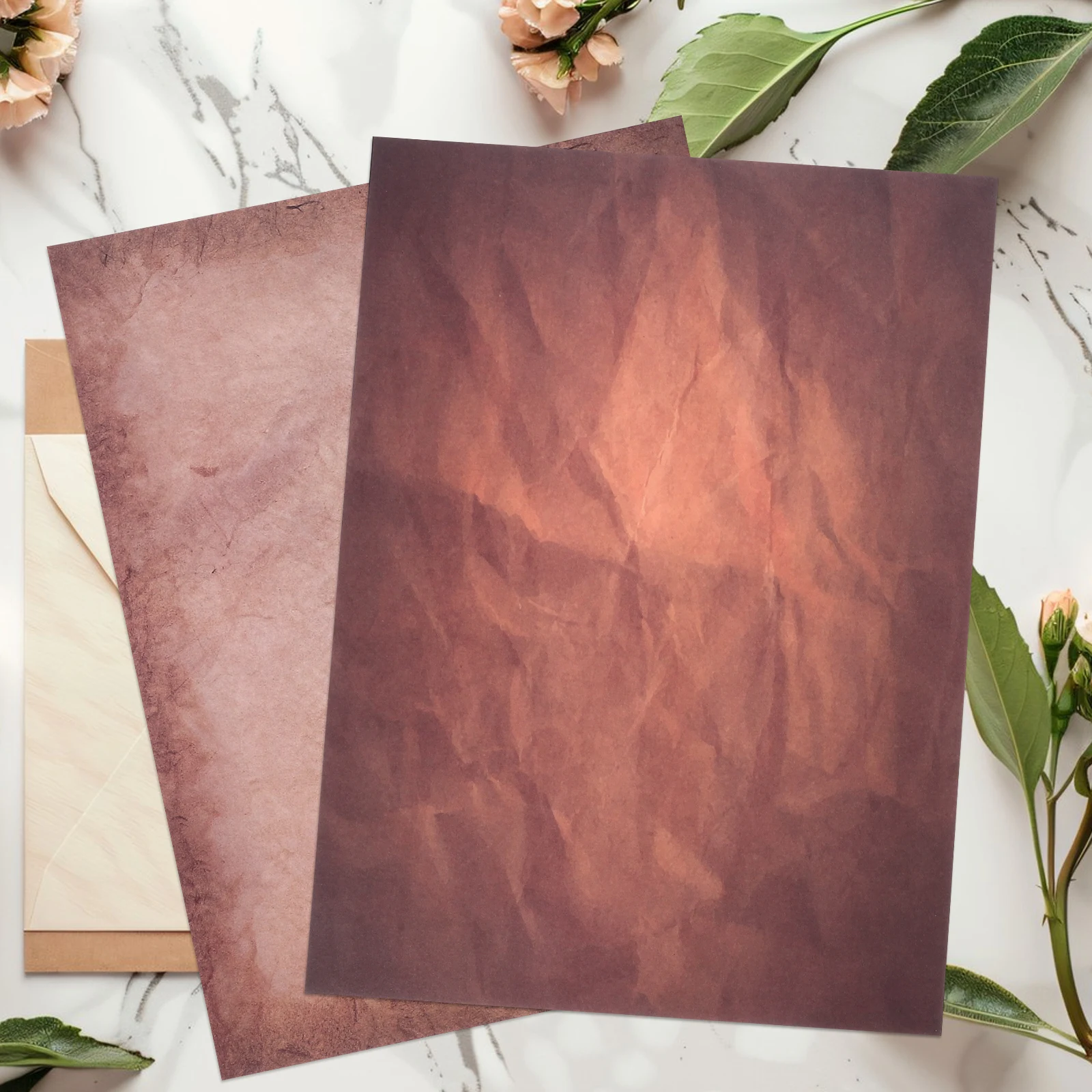 

48pcs 48 Sheets Vintage Letter Paper Double Sided Printing Thick Smooth Writing Decorative Blank Card Stock Colored Stationery