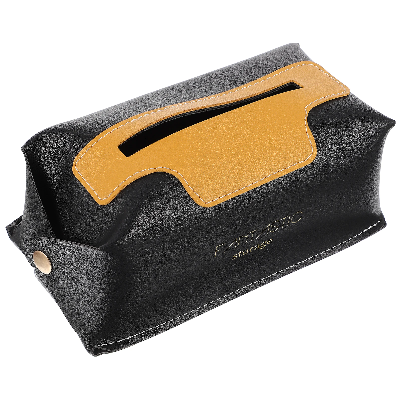 

Tissue Home Bathroom Napkin ganizer Paper Dispenser Cover Storage Case PU Rectangular Decorative Refillable