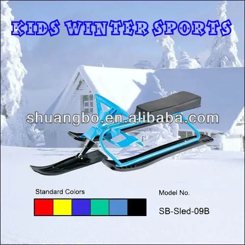 CE Approved Steerable Snow Scoot Sled for Kids Winter Outdoor Toys