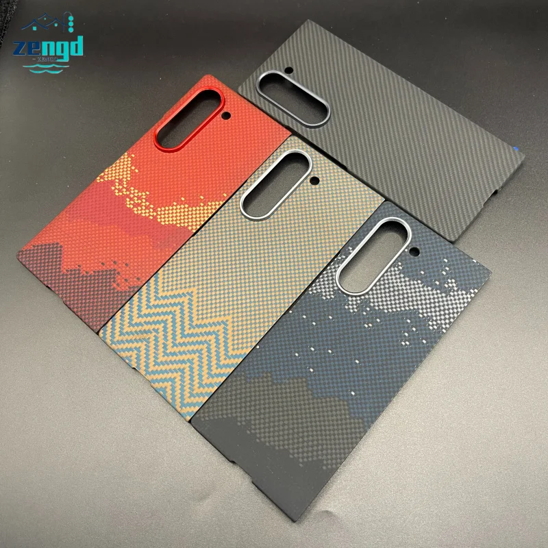 

Чехол для телефона из кевларового арамидного волокна для Samsung Galaxy Fold 6, легкий, прочный, устойчивый к падению, многоцветный