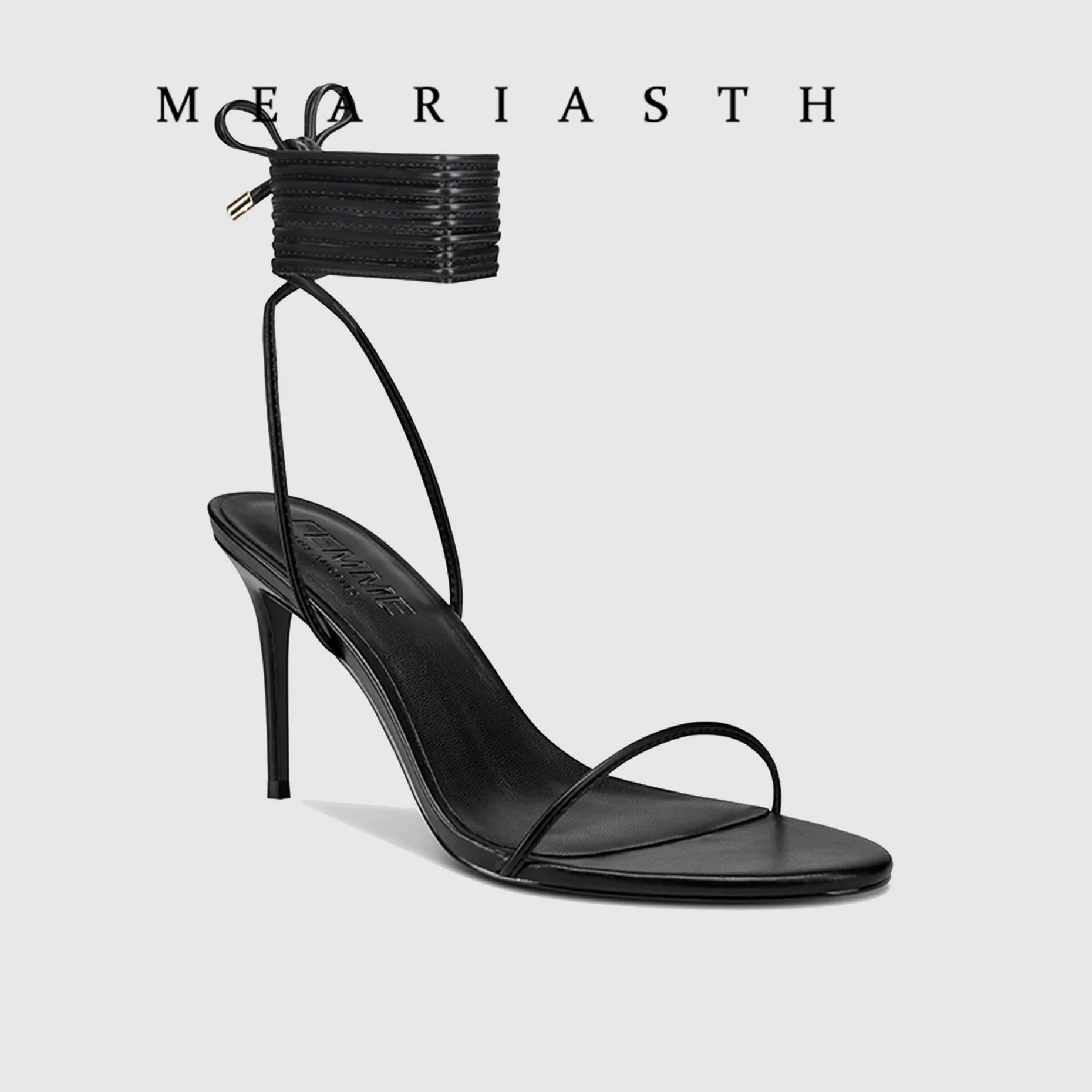 

Women's Fashion Summer Sandals Lace Up Open Toe thin Heel Hot Selling Women's High Heel Sandals Cross Lace Up Large Size 35-44