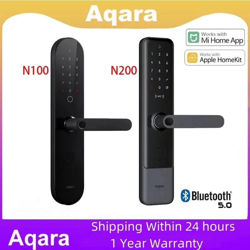 

Умный дверной замок Aqara N200 N100 с функцией распознавания отпечатков пальцев, поддержкой Bluetooth, пароля и NFC, совместим с приложениями Mihome и HomeKit, доставка DHL.
