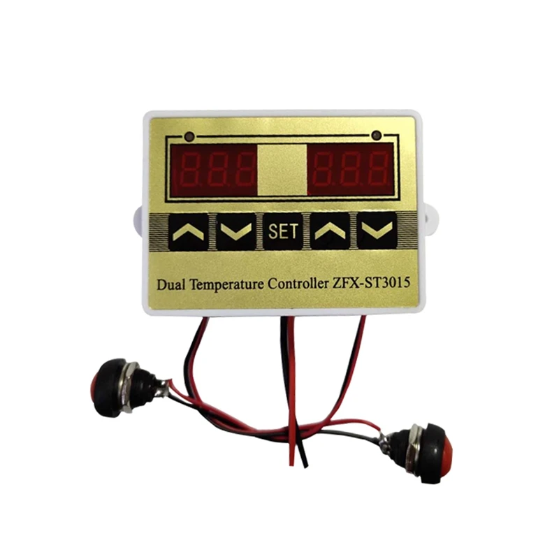 وحدة تحكم بشاشة رقمية LED ، ترموستات الحواسيب الصغيرة ، وحدة تحكم ذكية بالوقت ، ضبط ، 12 فولت ، 24 فولت ، درجة الحرارة V