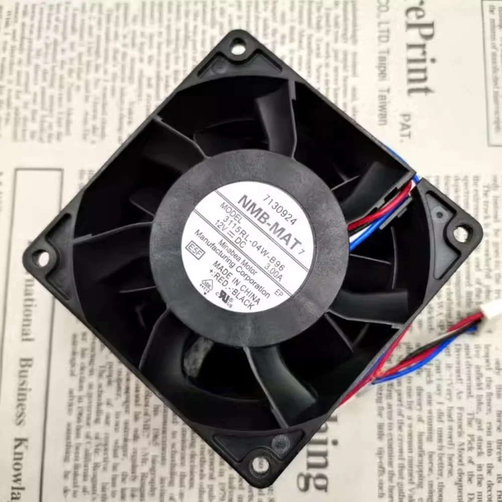 3115RL-04W-B96 voor NMB Server Fan NMB-MAT 3.00A 12VDC 8038 80*80*38MM 8CM Axiale Koeling Inverter Fan Hoog Luchtvolume PWM