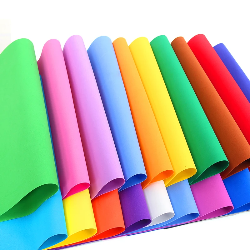 A4 2MM Color Sponge Paper 50*50Cm  Square Large Handmade Diy Material Foam Paper Thickened 16K Color Hand-Cut Paper