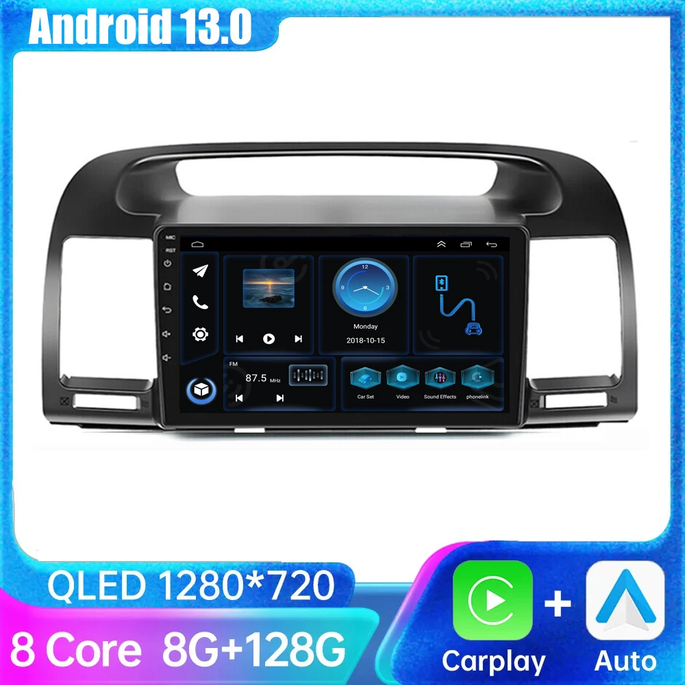 

2Din Car Radio Multimedia Video Player Navigation Stereo GPS For Toyota Camry 5 2002 -2005 2006 Android13 WIFI BT 4G No 2din dvd