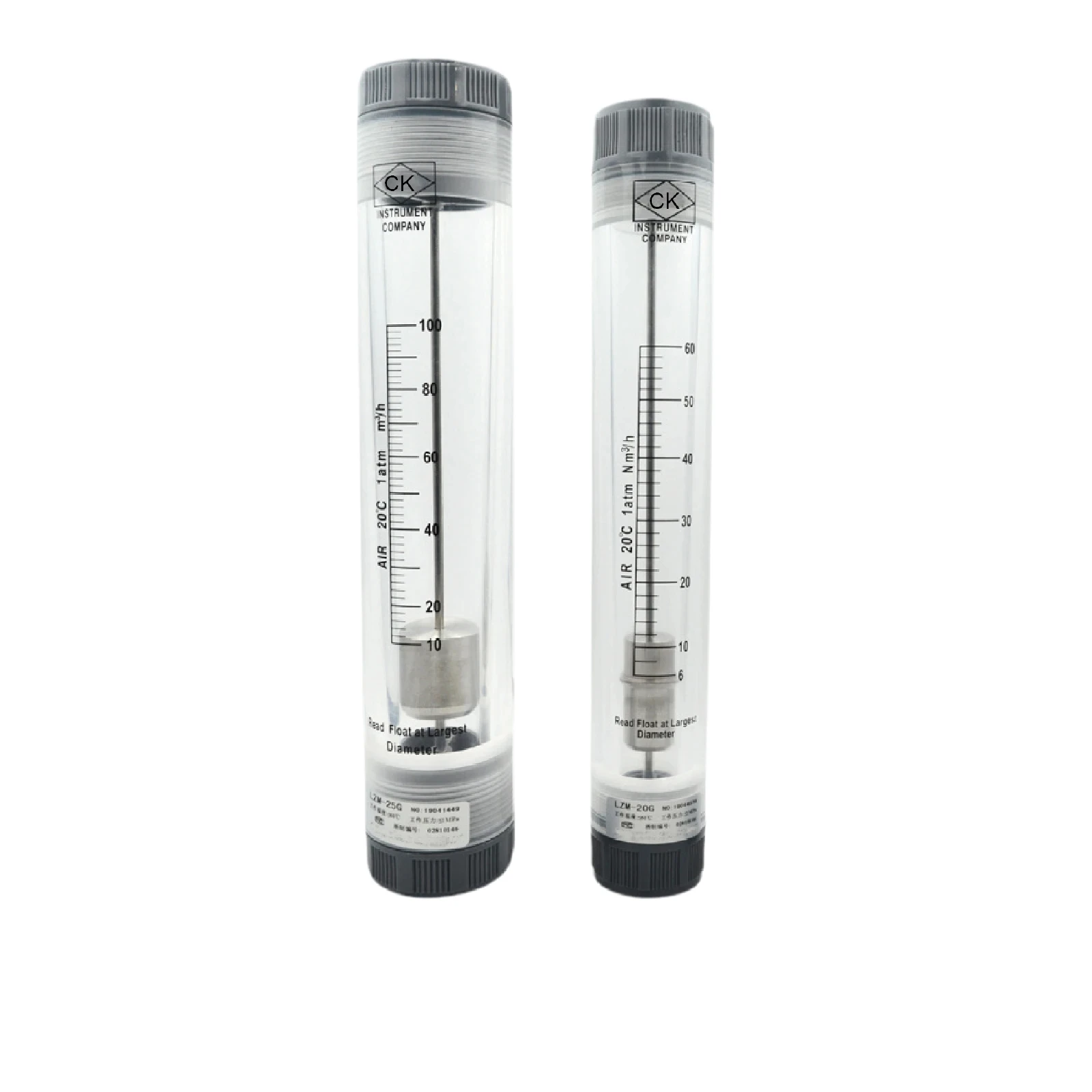 

Acrylic Gas Flow Meter LZM-15G Inline Rotameter Compressed Air Variable Area Flowmeter Tube Type Industrial Use