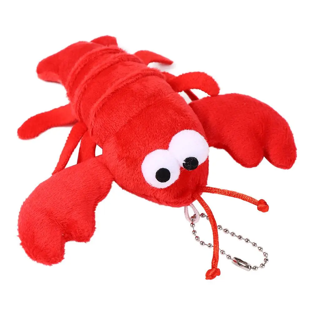 

Decoration Crayfish Stuffed Animal Car Key Accessories Red Lobster Bag Pendant Keychains Stuffed Keychain Keyring
