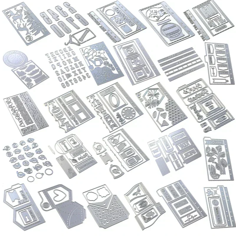 

New 2024 Metal Cutting dies scrapbook practice Photo album decoration process diy Scrapbooking Photo Album Decorative Embossing