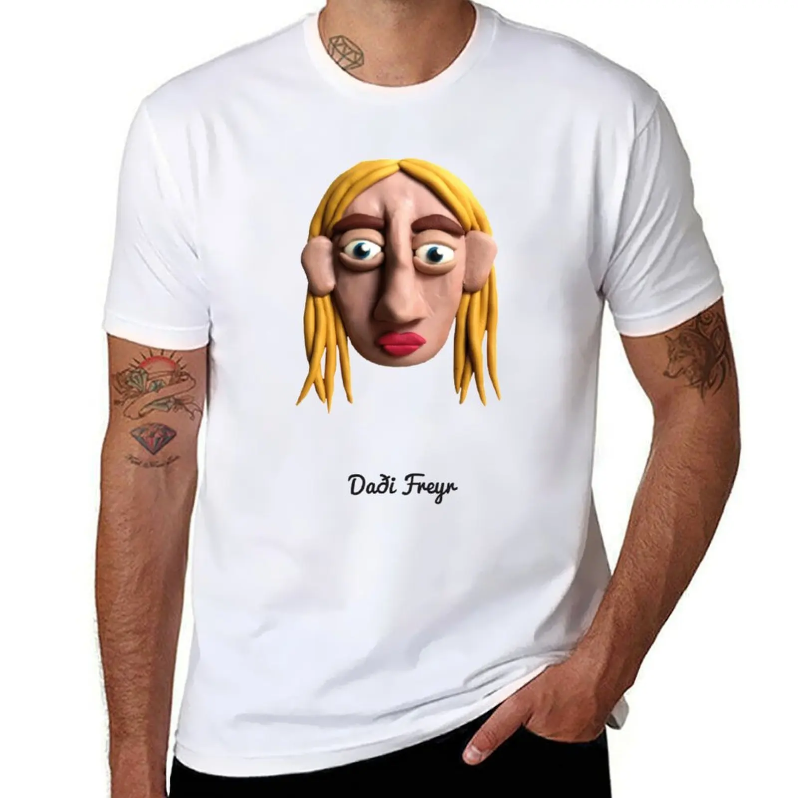 

Daei Freyr original T-Shirt men t shirt cotton 100% man t shirts cotton T-Shirt