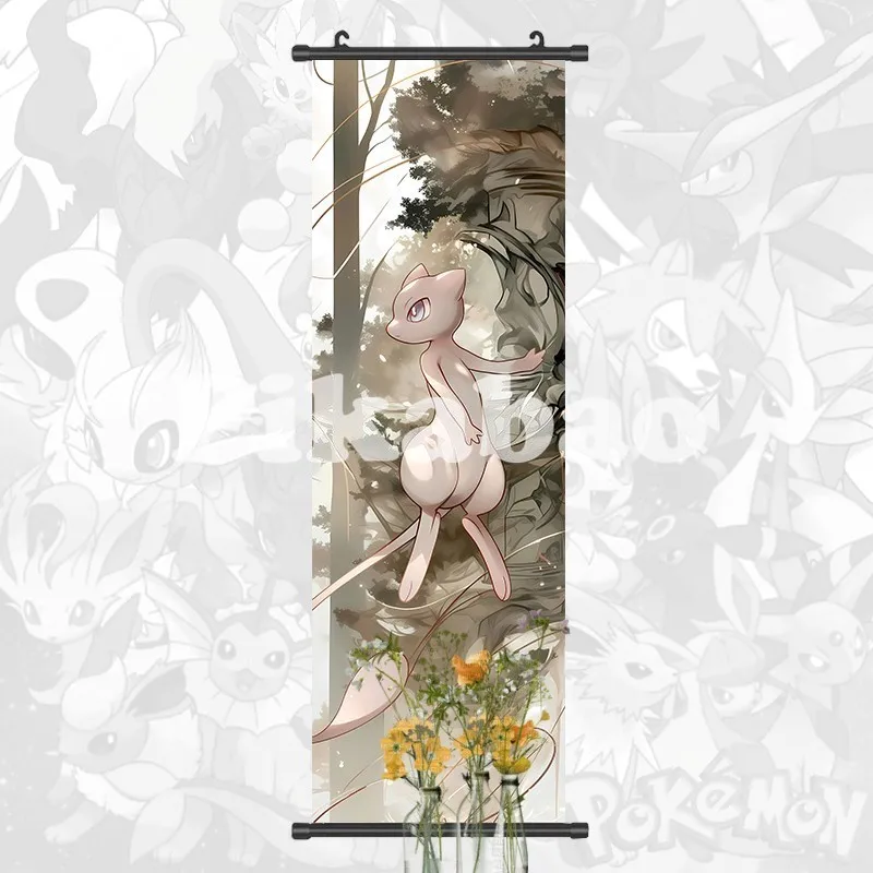 Bandai Gedrucktes Poster, Anime-Wandkunst, Greninja-Bilder, Gardevoir-Gemälde, Leinwand, Pikachu, hängende Schriftrollen, Heim- und Raumdekoration 6