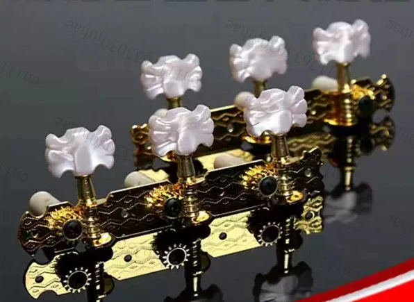 For Classical Guitar Knobs, White Shell Head Guitar Accessories, String Buttons, Tuning Knobs