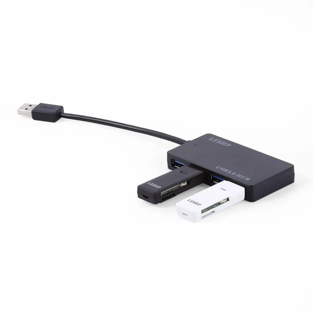 LESHP Vier-Ports Ultra-dünne Design USB 3,0 HUB Stecker und Spielen Einfach zu bedienen und zu Tragen Super speed(5Gbps) übertragung