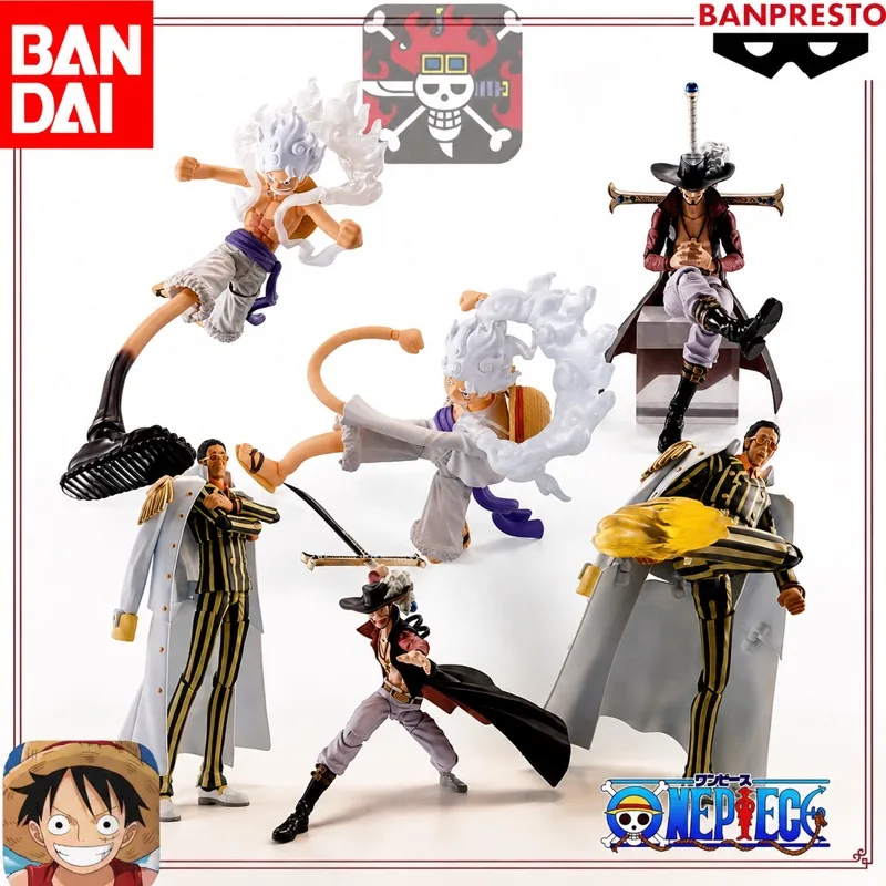 In Stock Bandai Original Shfiguarts One Piece Monkey D Luff Borsalino Marineford MIHAWK Action Figure Model Doll Brand New Boxed