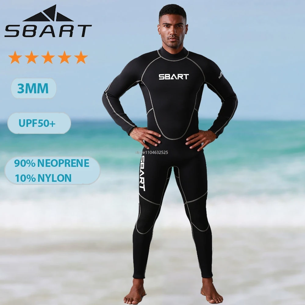 

Men Neoprene Wetsuits 3MM Surf Suit Snorkel Swimwear 4 Season High elasticity Rash Guards Spearfishing Scuba Diving