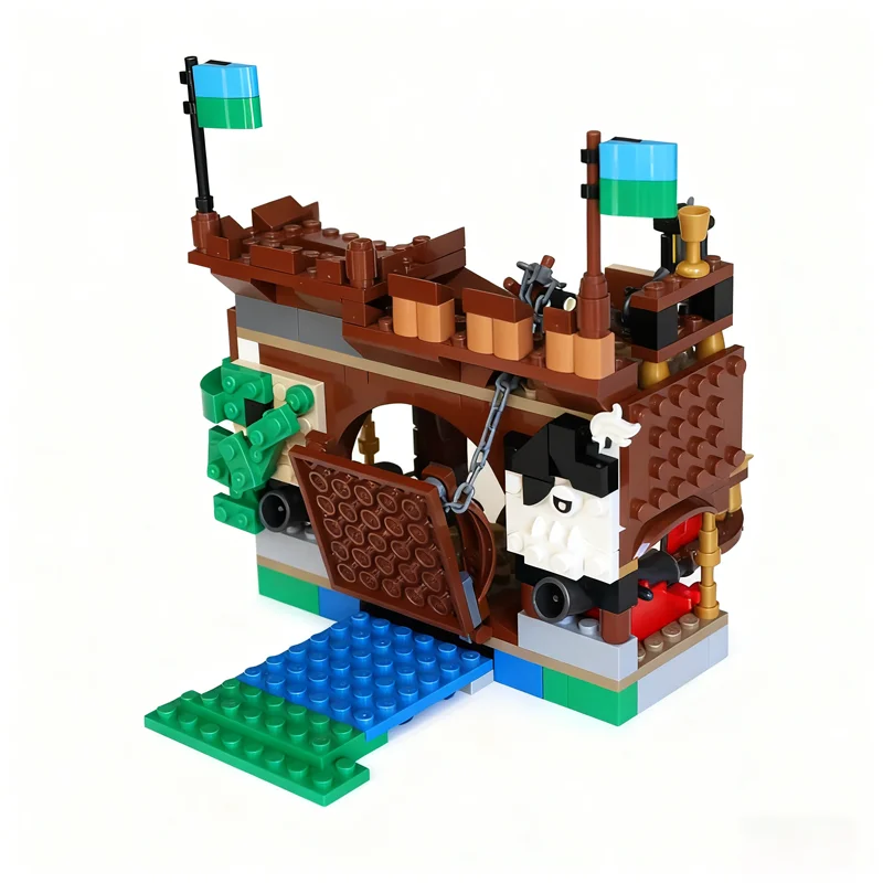 ชุดตัวต่อ MOC โจรสลัด 269 ชิ้น รุ่น Mini Fort Creator 3 1 ของเล่นตัวต่อสร้างสรรค์ DIY ของเล่นเสริมพัฒนาการ ไอเดียของขวัญคริสต์มาส
