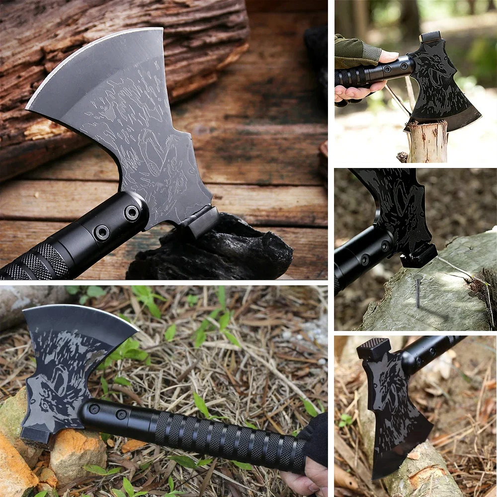 Multi-function Survival Axe Portable Foldable Tactical Tomahawk Outdoor Camping Tourist Firewood Chopping Axes Multi Tools