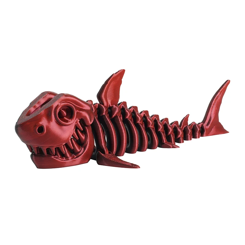 3D Printed Shark, Skeleton Model Jointed Full Movable Birthday Gift Realistic Animals Decorative Desktop